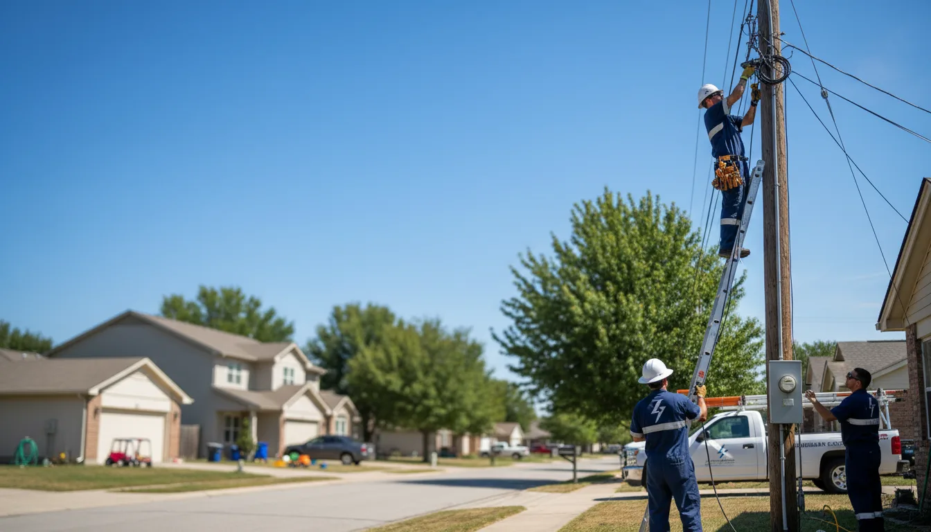 Residential electrician providing installation services in Rowley, IA